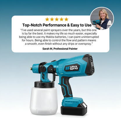 Ultra Spray – Cordless Paint Sprayer (2x Batteries Included)